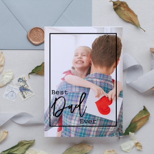 Best Dad Ever Photo Father's Day Card