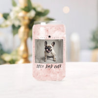 Best Dad Ever Photo Father's Day Whiskey Glass