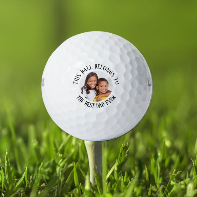 Best Dad Ever Photo Golf Balls (Creator Uploaded)