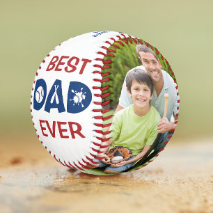 Best Dad Ever Photo Personalized Name Custom Softball