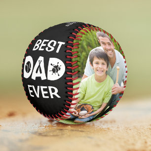 Best Dad Ever Photo Personalized Name Custom Softball