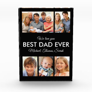 Best Dad Ever Picture Collage Fathers Day Photo Block