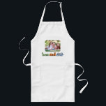 Best Dad Ever Retro Text Photo Long Apron<br><div class="desc">This photo apron makes a perfect gift for dad! The design features a photo with rounded corners and retro text "best dad ever". Personalize with a photo of the kids.</div>