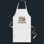 Best Dad Ever Retro Text Photo Long Apron<br><div class="desc">This photo apron makes a perfect gift for dad! The design features a photo with rounded corners and retro text "best dad ever". Personalize with a photo of the kids.</div>