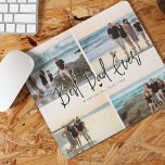 Best Dad Ever Script 4x Photo Mouse Pad<br><div class="desc">Best Dad Ever! Create your very own special keepsake mouse pad for dad with this simple 4 photo template. Simply upload four of your favourite pictures and customize the message and name/s.</div>