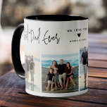 Best Dad Ever Script 4x Photo Mug<br><div class="desc">Best Dad Ever! Create your very own special keepsake coffee mug for dad with this simple 4 photo template. Simply upload four of your favourite pictures and customize the message and name/s.</div>