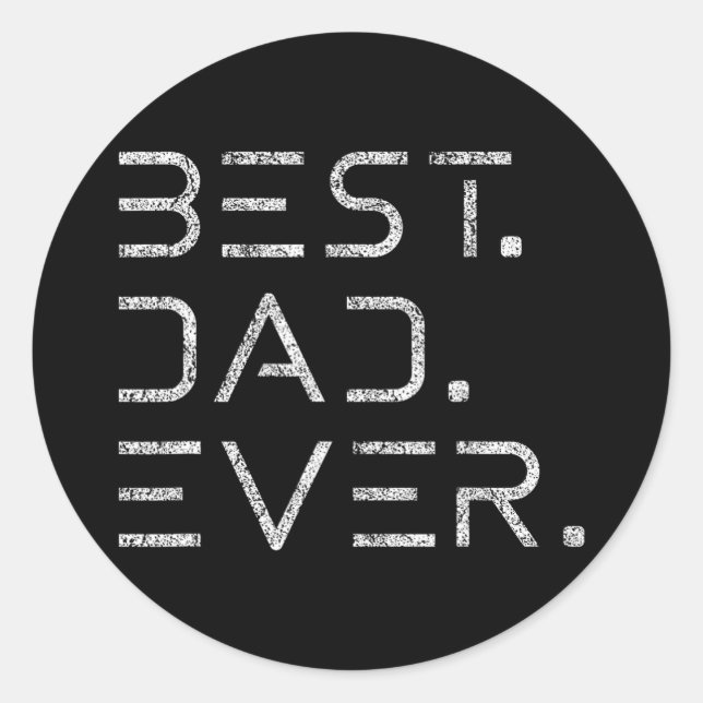 Best Dad Ever Shirt Modern Developer Programmer Fa Classic Round Sticker (Front)
