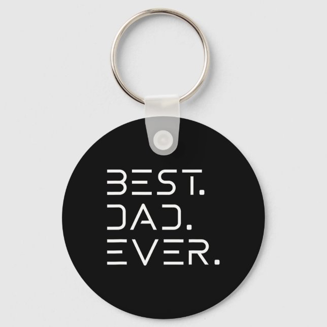 Best Dad Ever Shirt Modern Developer Programmer Fa Keychain (Front)