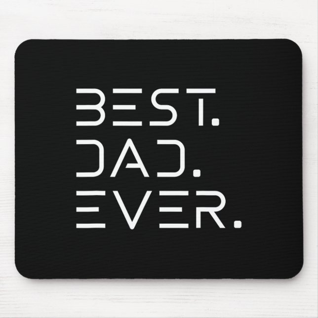 Best Dad Ever Shirt Modern Developer Programmer Fa Mouse Pad (Front)