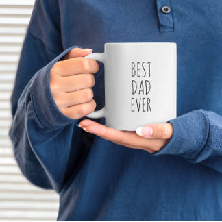 Best Dad Ever Simple Modern Farmhouse Coffee Mug