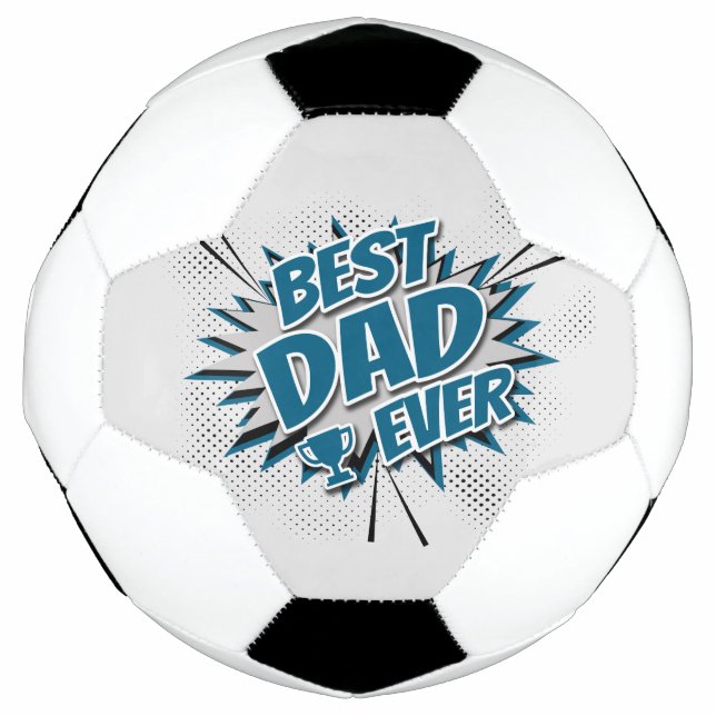 Best Dad Ever Soccer Ball (Front)