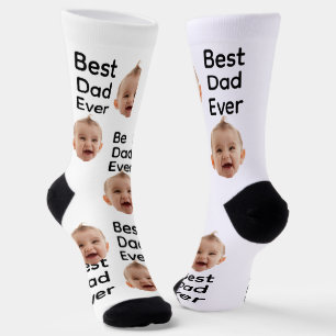 Best Dad Ever Socks, Socks with Custom Photo