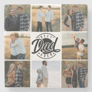  "Best Dad Ever" Stone Coaster