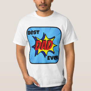 Best Dad Ever Superhero Father's Day T-Shirt