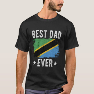 Best Dad Ever Tanzania Flag Best Tanzanian Dad T-Shirt