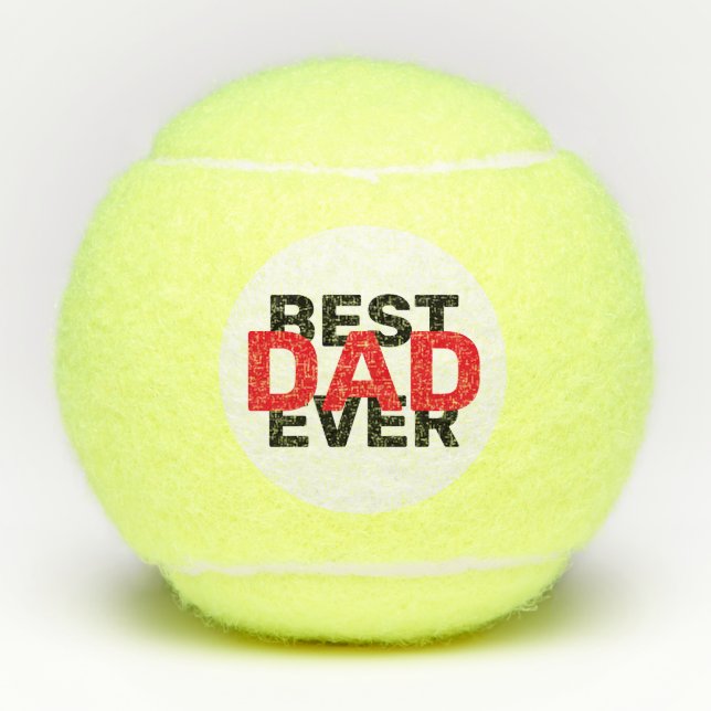 Best DAD Ever Tennis Balls (Front)