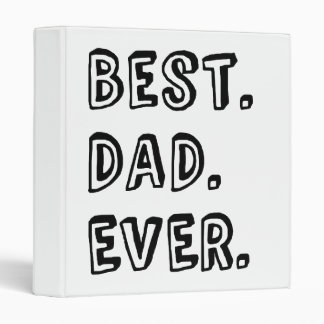 Best Dad Ever Text Design Binder