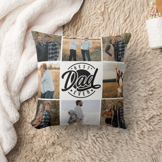 "Best Dad Ever" Throw Pillow (Blanket)