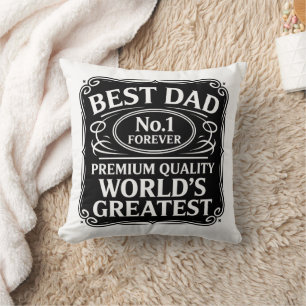 Best Dad Ever Throw Pillow