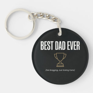 Best Dad Ever Trophy Shirt - Best Father Day Gifts Keychain