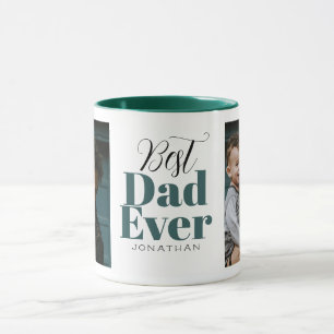 Best Dad Ever Typography Customized Mug