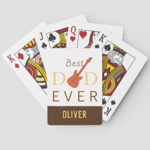 Best Dad Ever Unique Cool Modern Father's Day Playing Cards