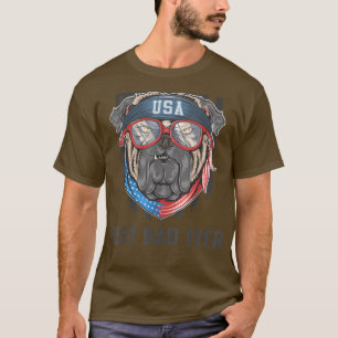 Best Dad Ever US American Flag Awesome Dads Family T-Shirt