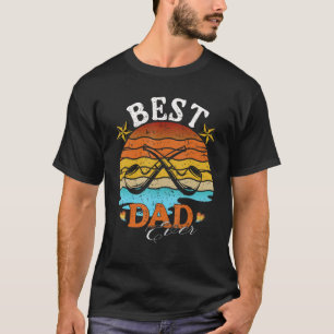 Best Dad Ever Vintage Retro Sunset Daddy Father s T-Shirt