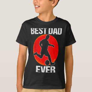 Best Dad Ever Vintage Soccer Dad Papa Father 2021 T-Shirt