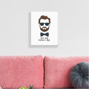Best Dad Ever Wall Art – Father's Day Canvas Print