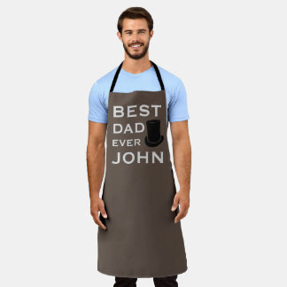Best Dad Ever With Top Hat High Hat Apron