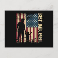 Best Dad Ever With Us American Flag Vintage For Fa