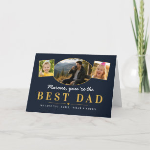Best Dad Father’s Day Gift from Kids Photo Holiday Card