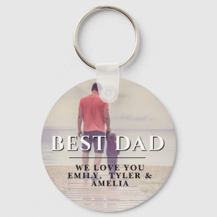 Best Dad Father`s Day Photo Keychain