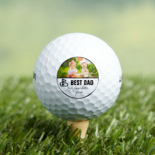 Best Dad   Father's Day Photo Golf Balls