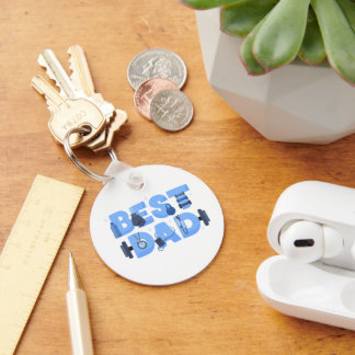Best Dad Fitness Workout Gym Father's Day Keychain