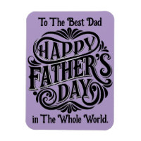 Best Dad Flexible Photo Magnet