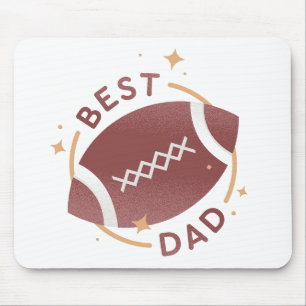 Best Dad Football  Mouse Pad