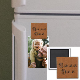 Best Dad Football Text Magnet