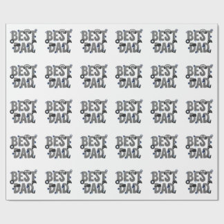 BEST DAD Gaming Dad Graphic Wrapping Paper