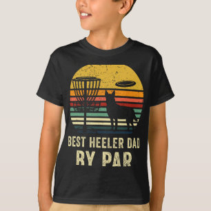 Best Dad Gift Red Blue Heeler Cattle Dog Pet Owner T-Shirt