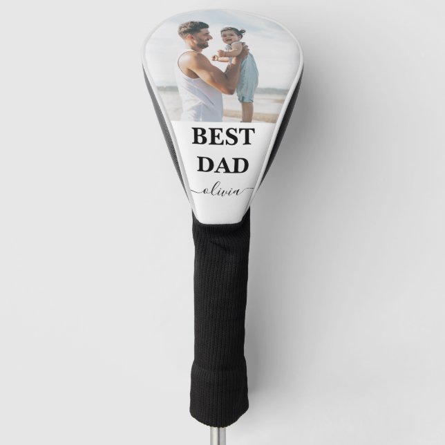 Best Dad  Golf Head Cover – Funny Father’s D (Front)