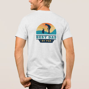 Best Dad Golf Lover Custom Tri-Blend Shirt