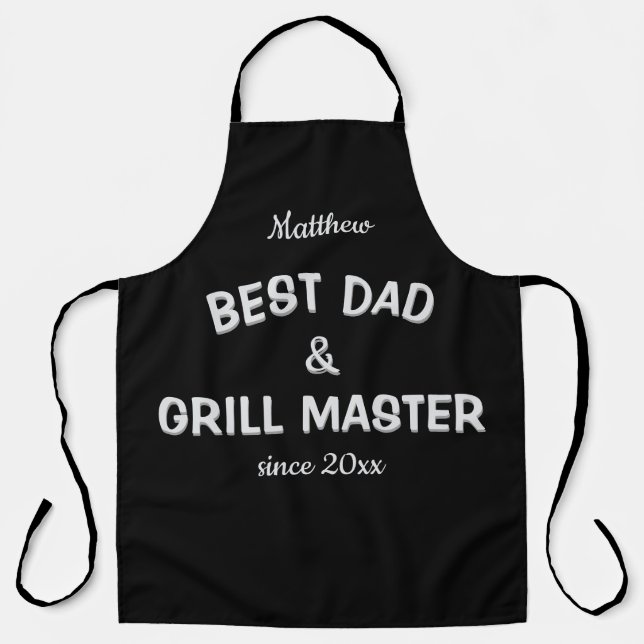Best Dad & Grill Master Apron (Front)