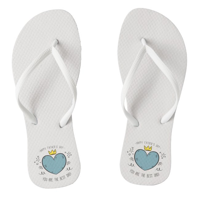 Best Dad Happy Father's Day | Flip Flops (Footbed)