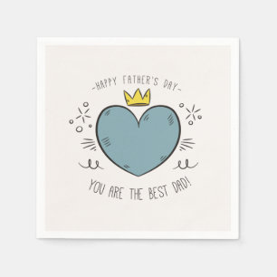 Best Dad Happy Father's Day   Napkin