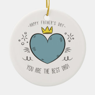Best Dad Happy Father's Day   Ornament