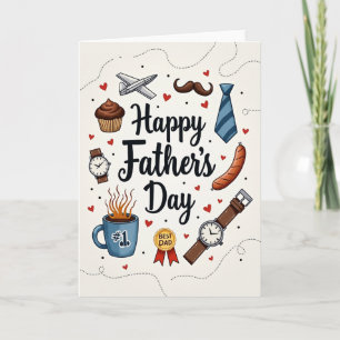 Best Dad Icon Tribute Card
