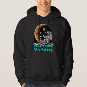 Best Dad In The Galaxy  Astronaut Dad And Son Gala Hoodie