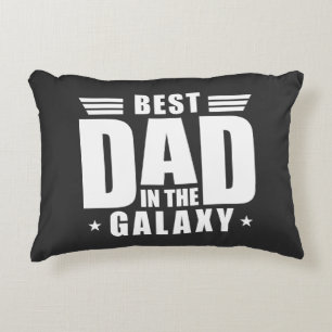 Best Dad in the Galaxy - Father's Day, Birthday Accent Pillow